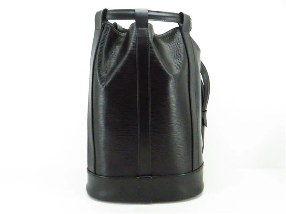 LOUIS VUITTON Bag Randonee Shoulder Epi Noir Black